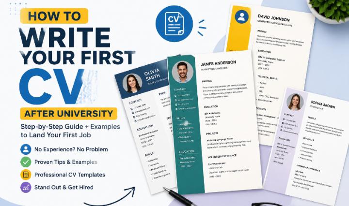 How to Write Your First CV After University (2026 Guide + Free Examples)