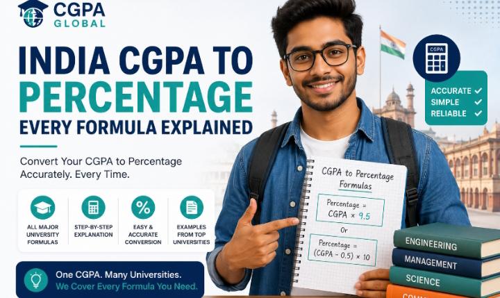 India CGPA to Percentage: Every Formula, Every University, Fully Explained